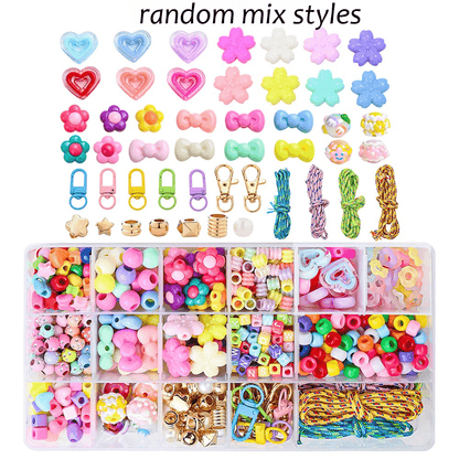 1 Box DIY Beads Keychain Making Kit