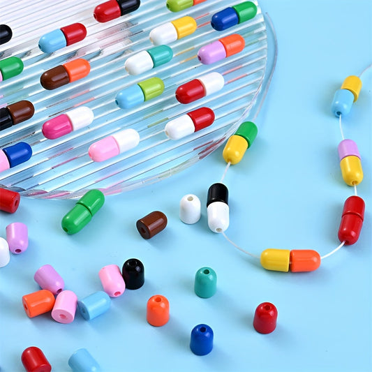 Acrylic Capsule Shape Beads