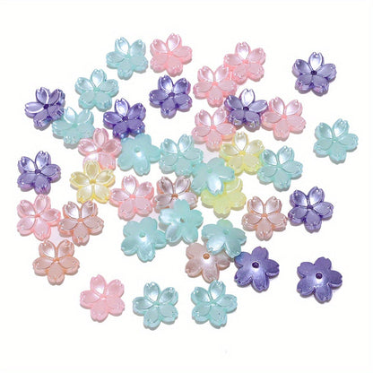 AB Flower Acrylic Beads