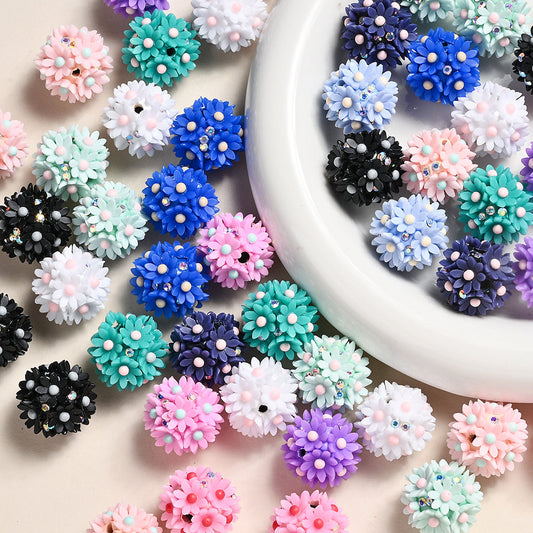 20 mm Resin Flower Beads