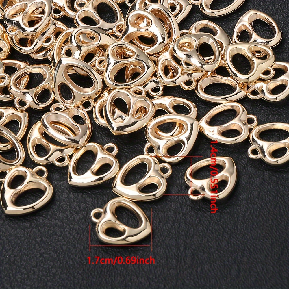 Plastic Heart Charms