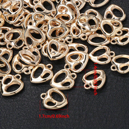Plastic Heart Charms