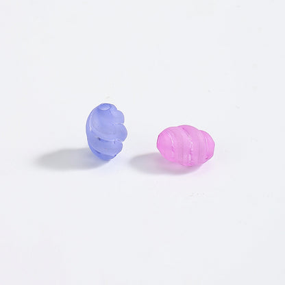 100pcs Mixed Color Oval Acrylic Beads