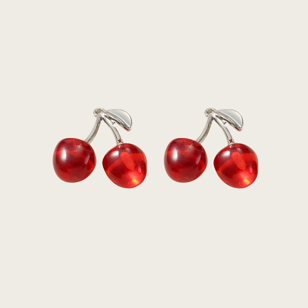 2PCS Fruit Cherry Fashion Pendant Set