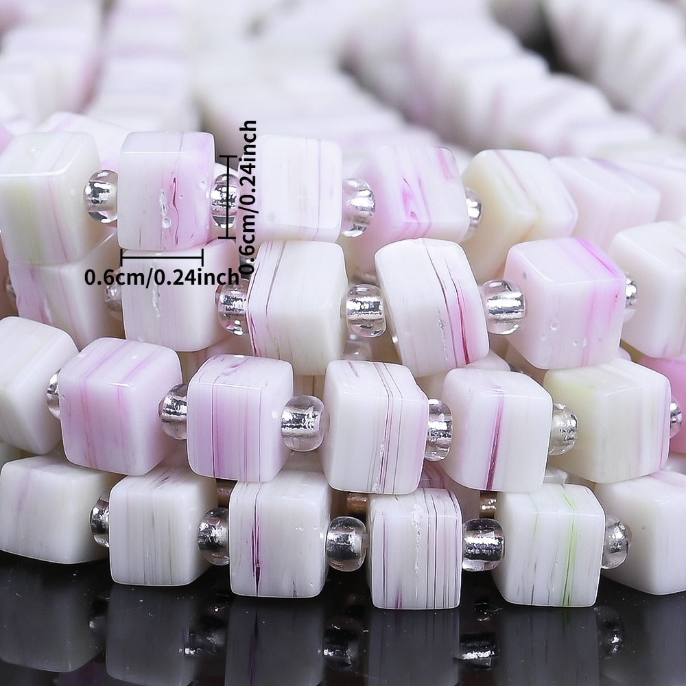 Square Natural Stone Beads