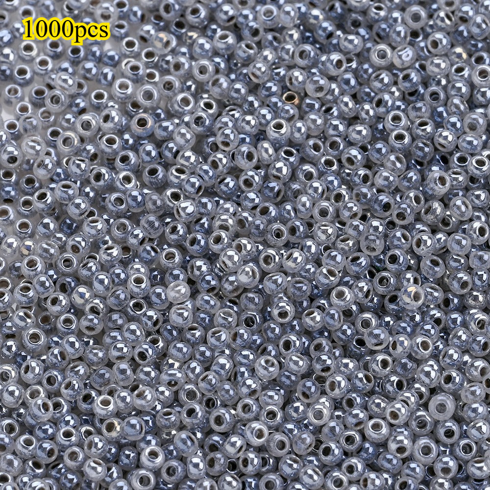 1000pcs 2mm Random Color Glass Seed Beads
