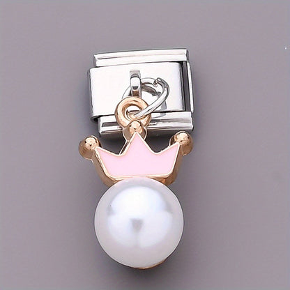 9x10 mm Stainless Steel Crown Modular Charm