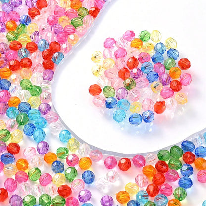 600pcs 6mm Multicolor Acrylic Beads