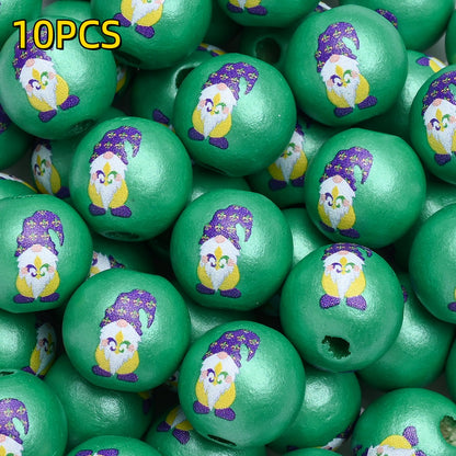 10pcs/set 16mm Carnival Wooden Beads