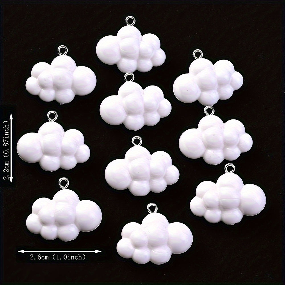 Solid Color Cloud Resin Charms