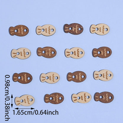 Fish Shape Double Hole Buttons