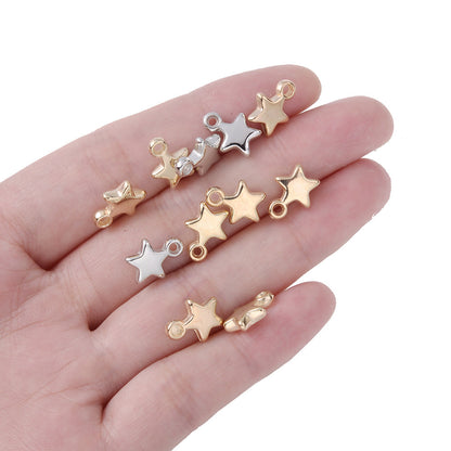 Star-Shaped CCB Plastic Pendants