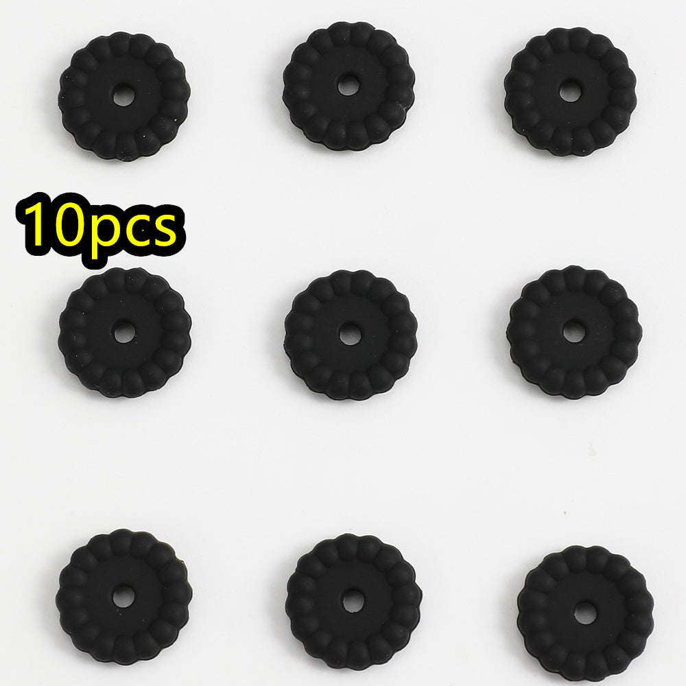 10pcs/set 12/15mm Round Silicone Beads