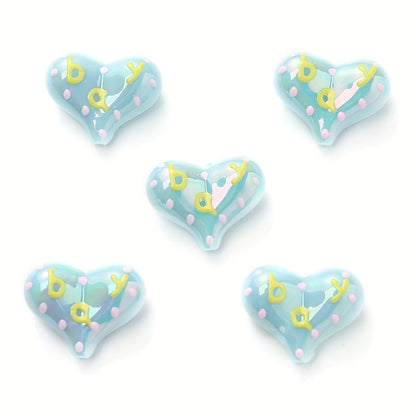 AB Love Letter Acrylic Beads