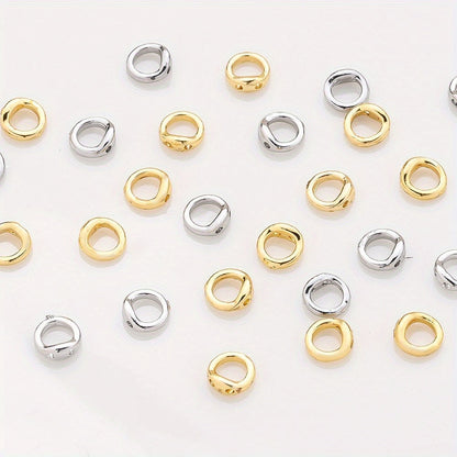 Copper Round Jewelry Clasp Connectors