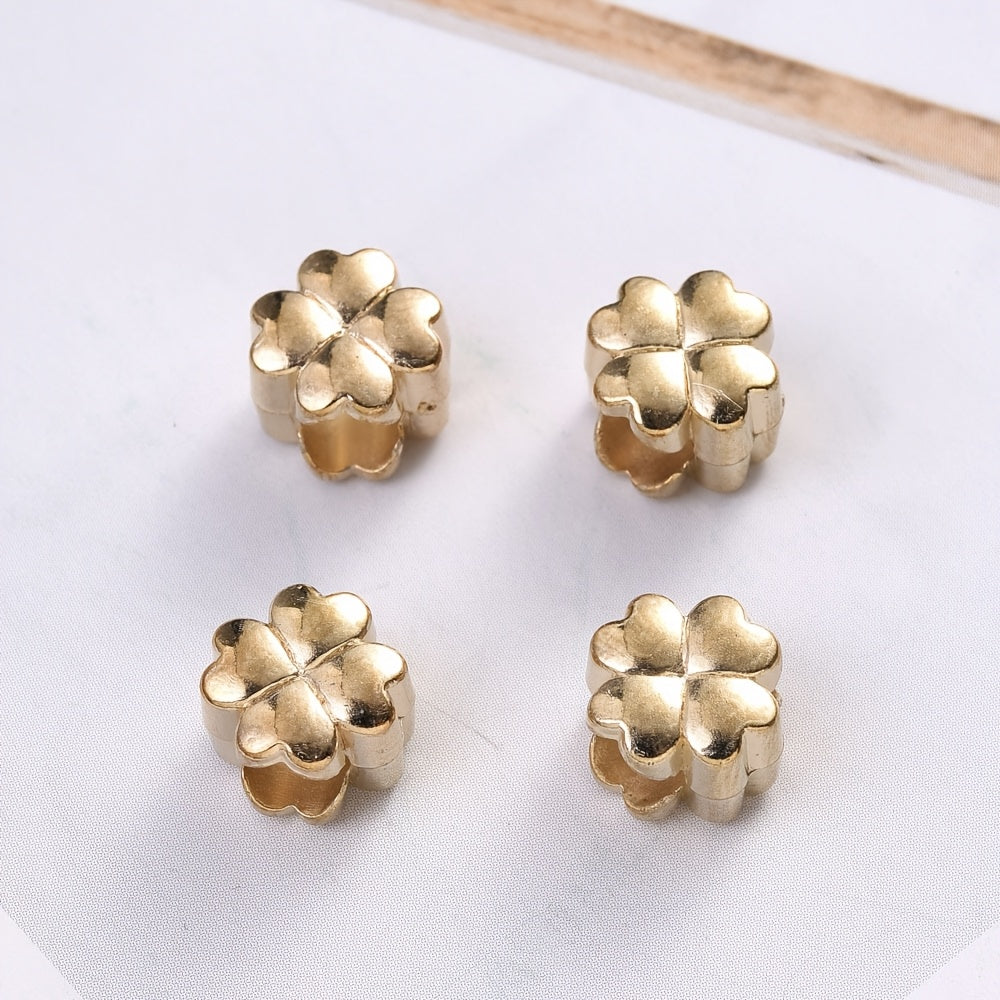 50-Piece 10 mm Heart & Flower CCB Beads