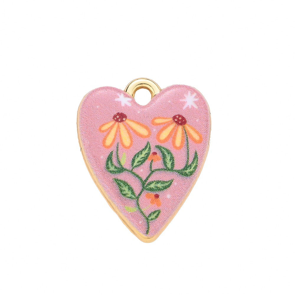 1-Piece Vintage Gold Animal & Nature Charm Pendant