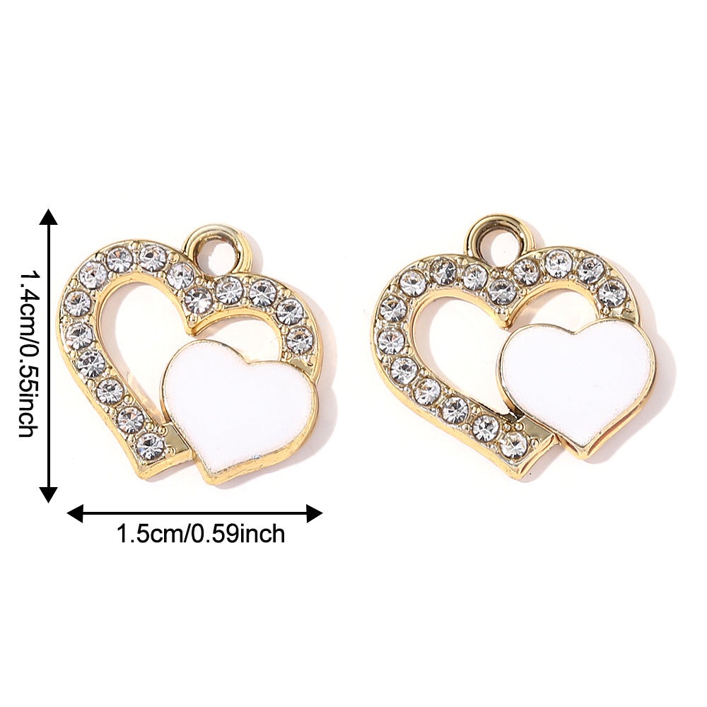 Valentine’s Day Heart Alloy Pendants
