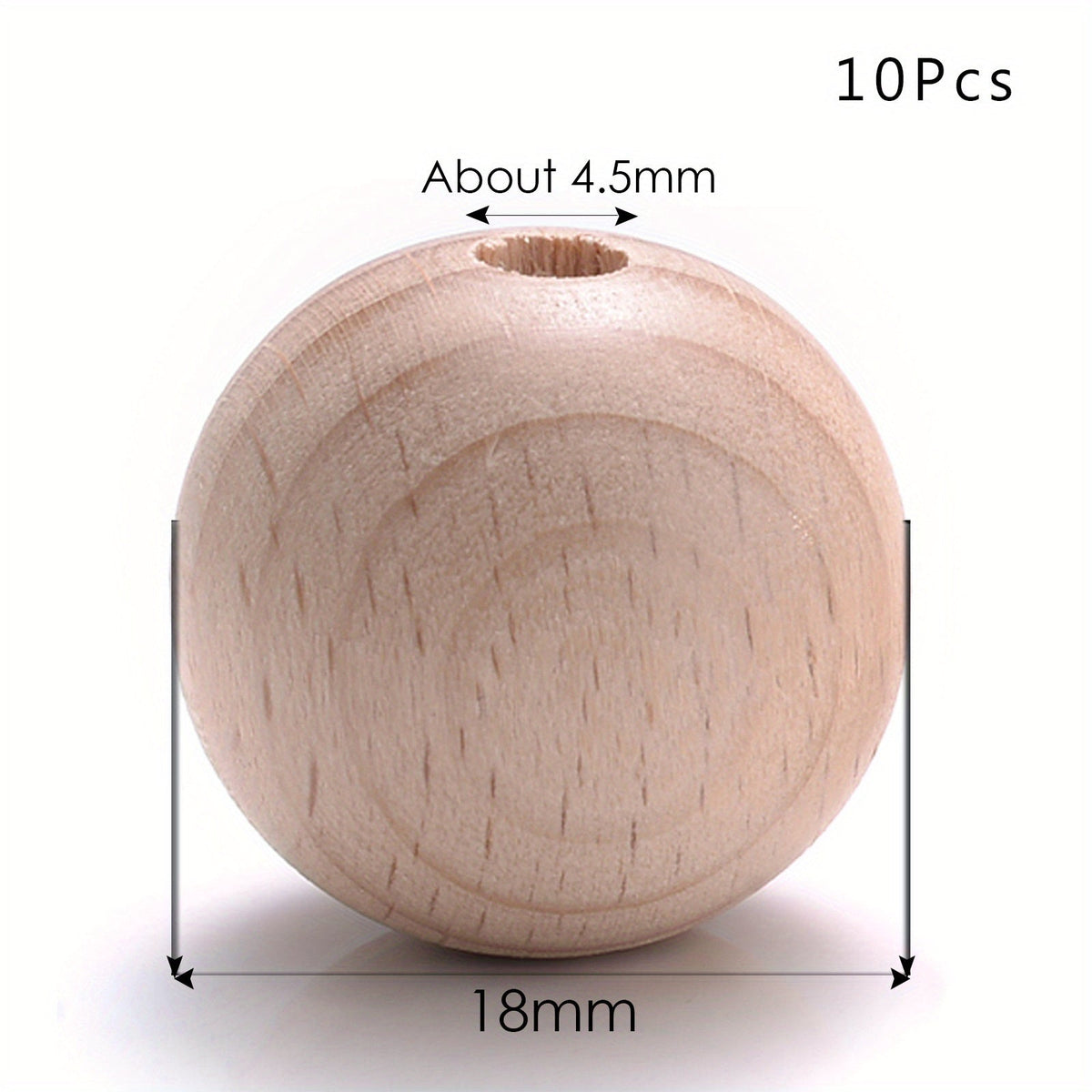 Round Wooden Beads