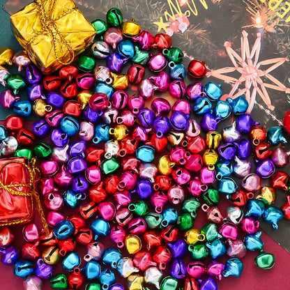 100pcs/set 8mm Christmas Jingle Bells Beads
