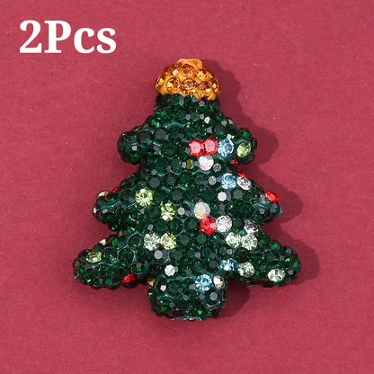 Christmas Tree Rhinestone Beads