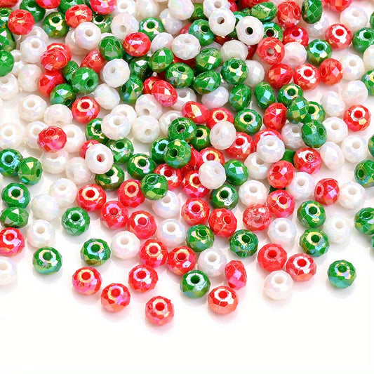 Christmas Acrylic Wheel Beads