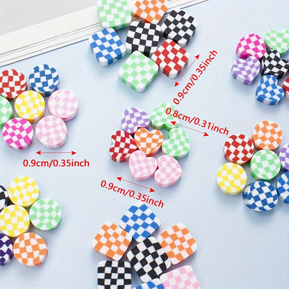 Striped Polymer Clay Beads