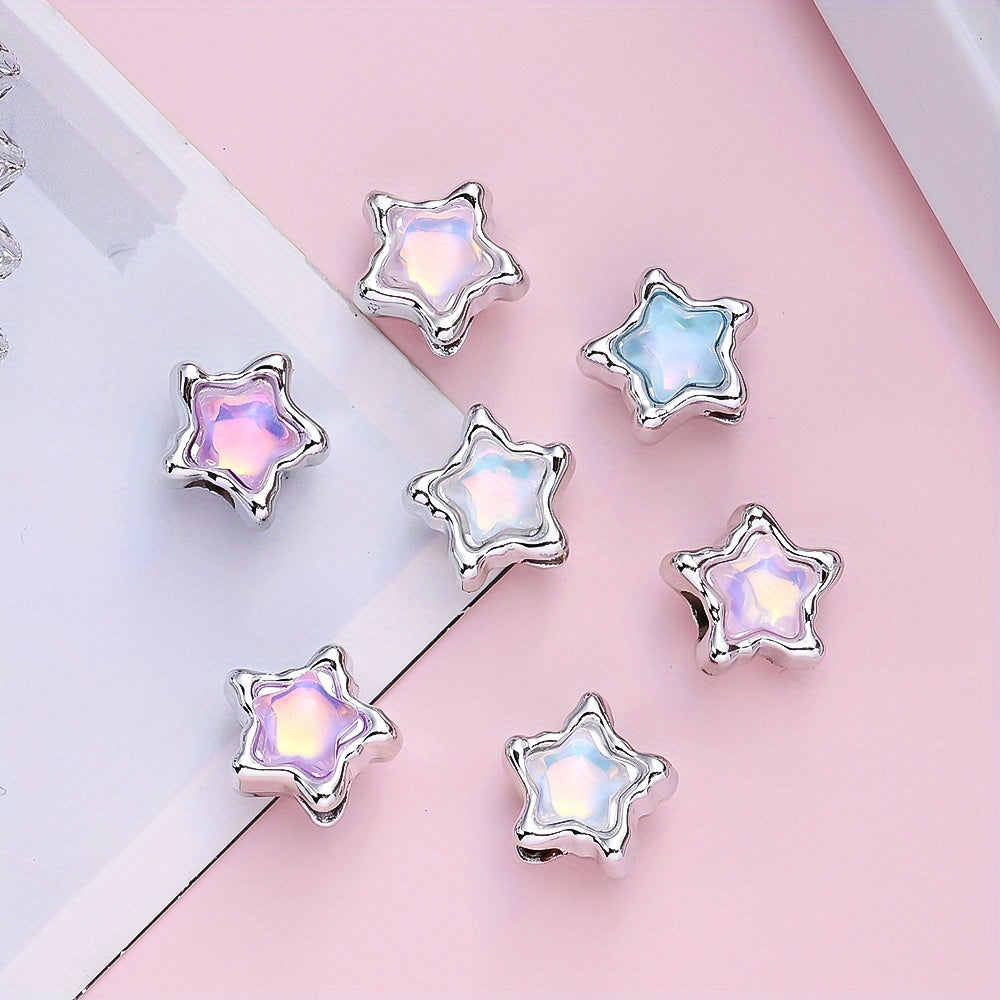 10pcs/set Mermaid Color CCB Beads
