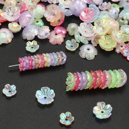 Gradient Acrylic Plum Blossom Beads