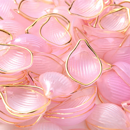50pcs/set 15x22mm Fashion Petal Beads