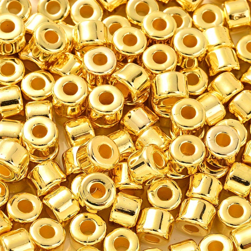 100PCS 6×5mm Multicolor CCB Tube Spacer Bead Set