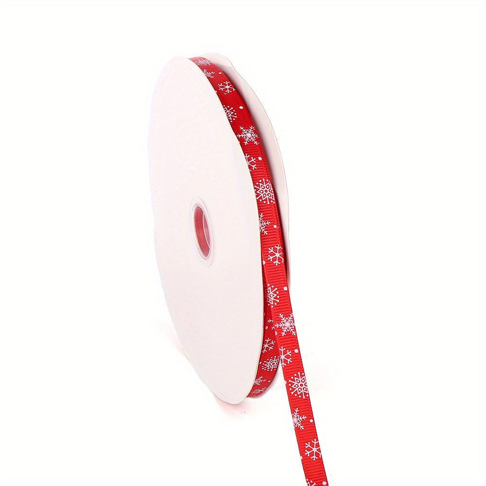 50 Yards/Roll 10 mm Christmas Plaid Satin Ribbon