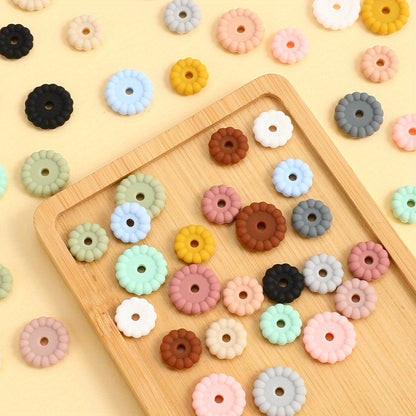 10pcs/set 12/15mm Round Silicone Beads