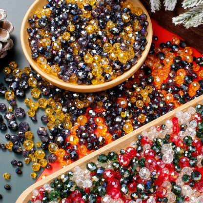 Mixed Christmas and Halloween Glass Bead Set