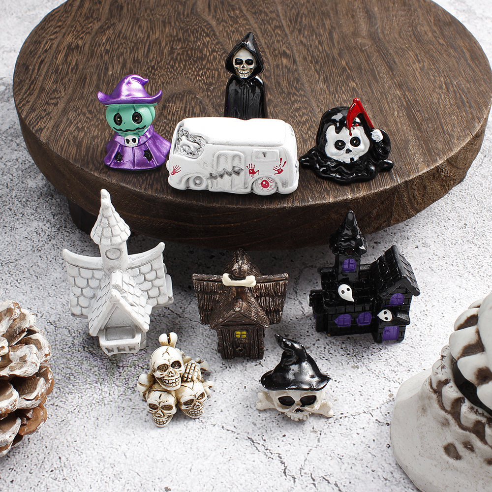 5-Piece Halloween Mini Resin Figurine Set