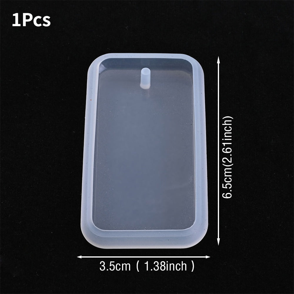 Transparent Silicone Pendant and Keychain Molds