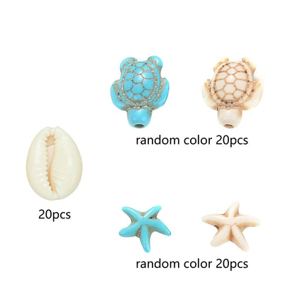 Sea Theme Turtle Starfish Beads