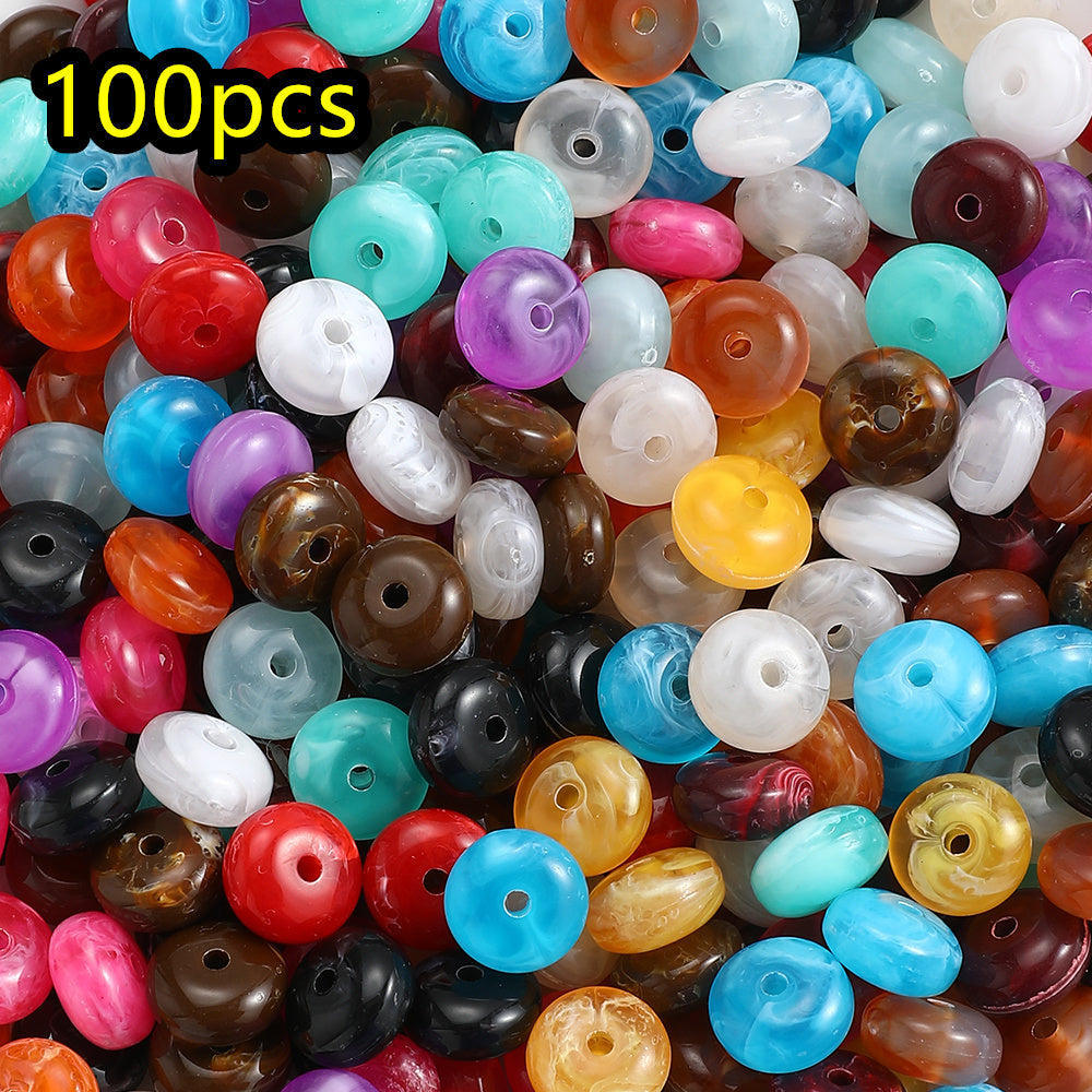 Yellow Lemon Acrylic Beads
