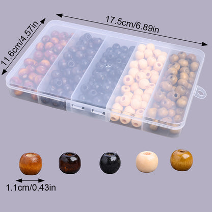 Vintage Wooden Round Beads Kit