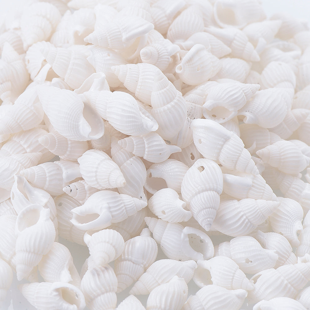 Natural Gold-Plated Conch Shell Pendants