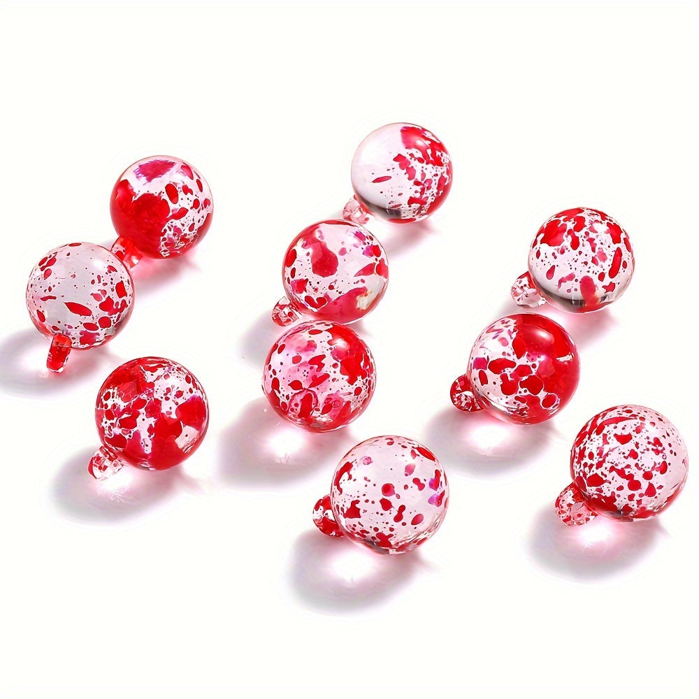 10PCS 19×16mm Colorful Transparent Acrylic Pendant Set