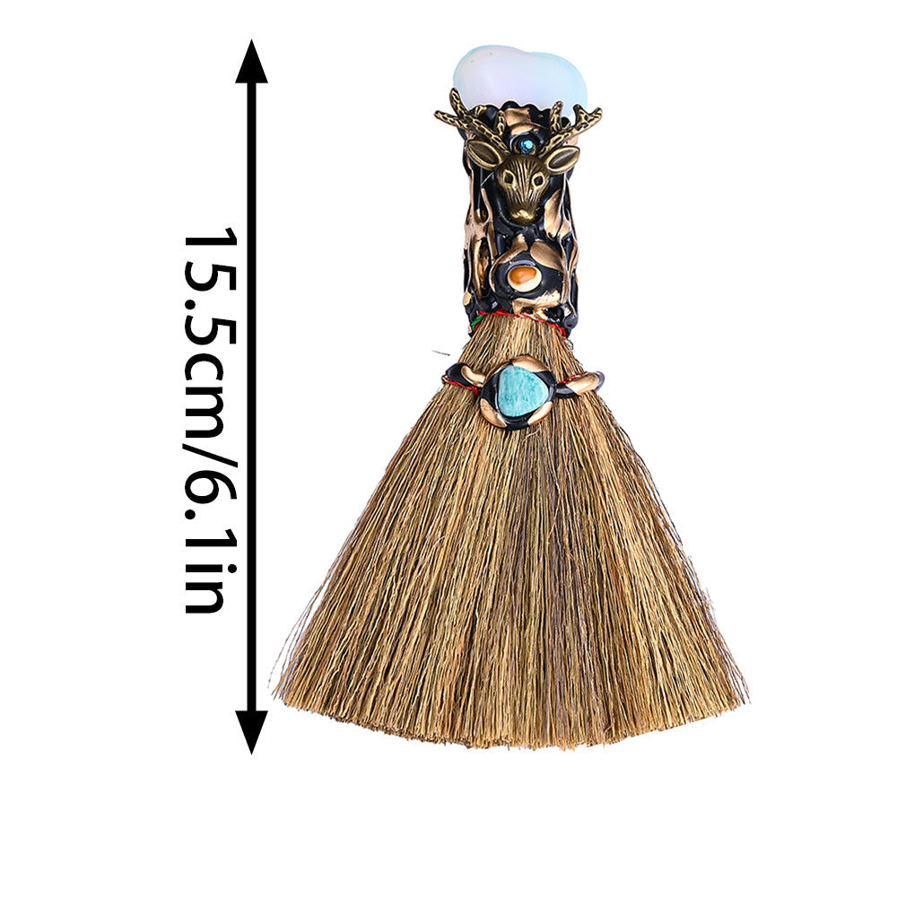 Crystal Broom Pendant Charm