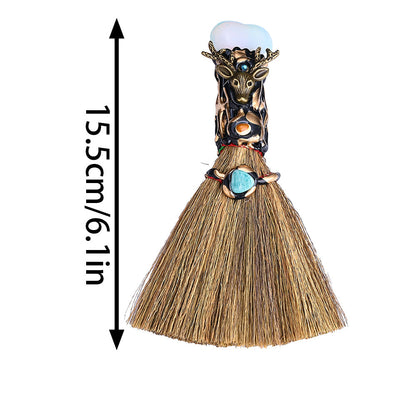 Crystal Broom Pendant Charm
