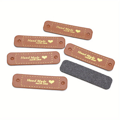 Gold Love Pattern Rectangular Labels