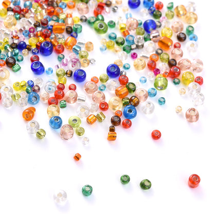 2500/5000/10000PCS 2/3/4mm Silver-Lined Glass Seed Beads