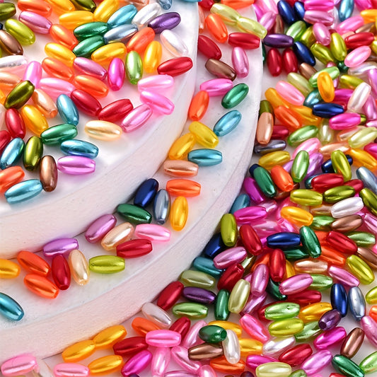 200pcs Imitation Pearl Acrylic Rice Beads