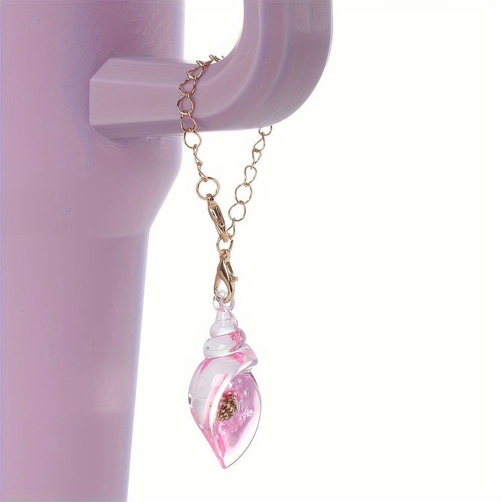1PC Luminous Resin Conch Pendant