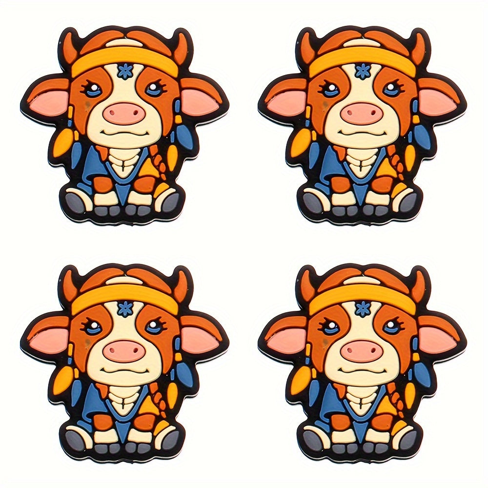 Silicone Owl and Fox Focus Spacer Beads