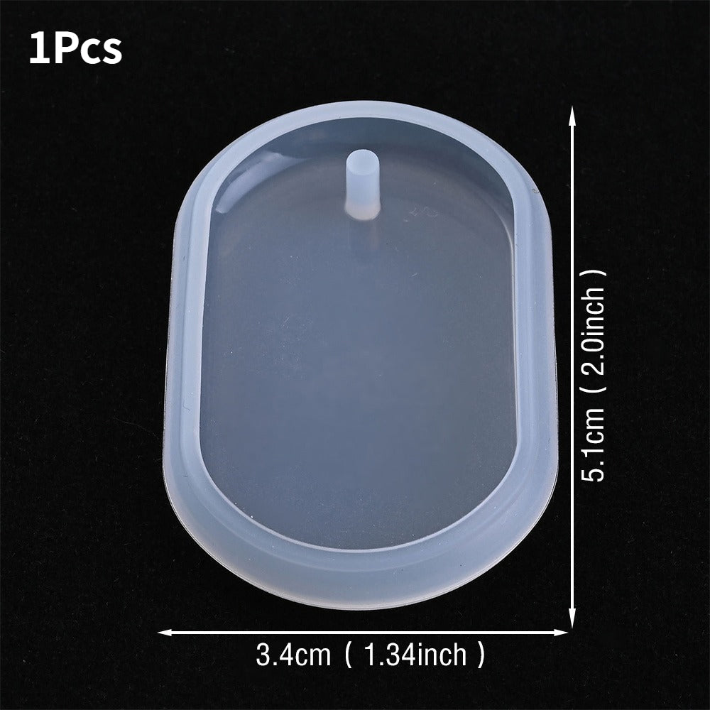 Transparent Silicone Pendant and Keychain Molds