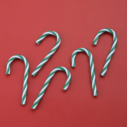 10PCS Christmas Acrylic Candy Cane Hanging Ornament Set